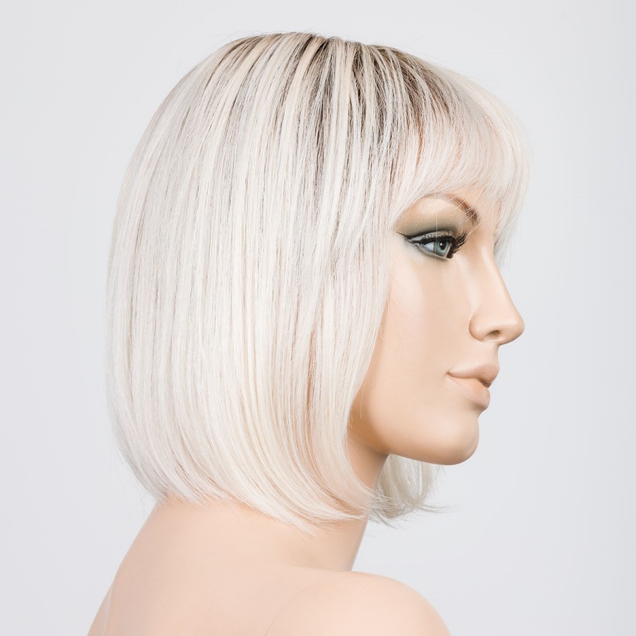 Peruka syntetyczna termoodporna damska bob z cieniowaną grzywką platynowy blond SING MONO PART platinblonde/rooted
