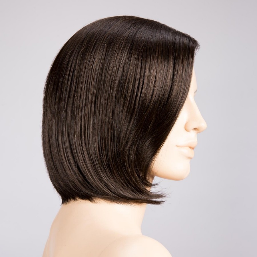 Peruka z włosów syntetycznych ciemny brąz NARANO MONO PART darkbrown/mix