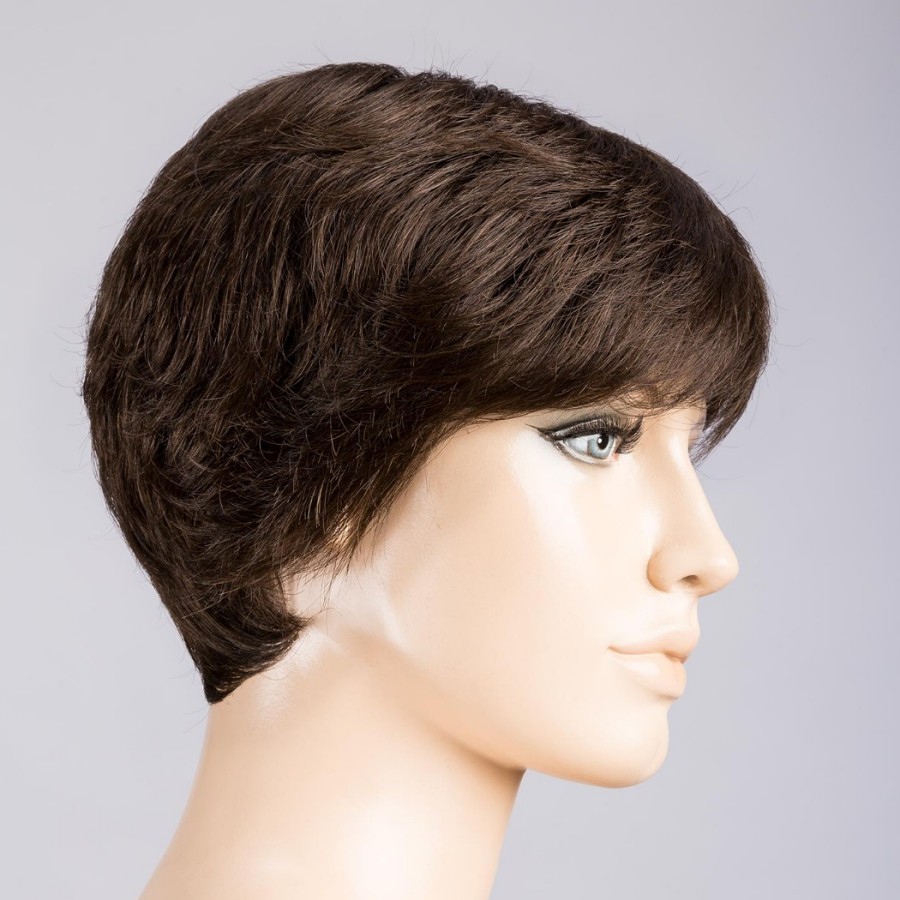 Peruka syntetyczna pixie z wyraźną teksturą ciemny brąz BARI MONO darkbrown/mix