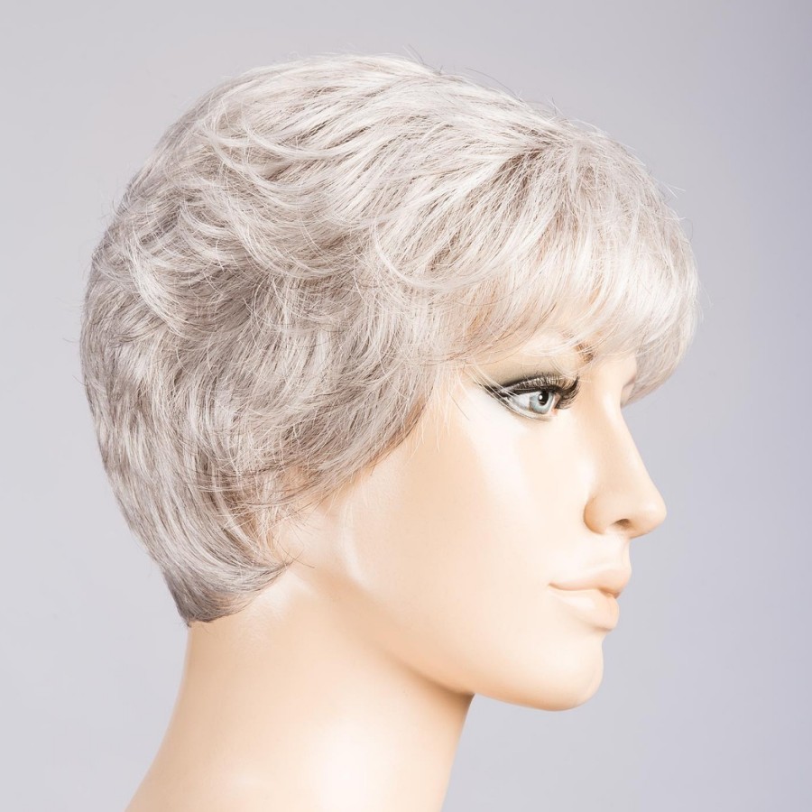Peruka syntetyczna pixie z wyraźną teksturą jasny siwy BARI MONO lightgrey/mix