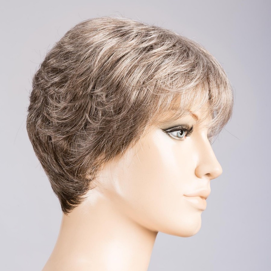 Peruka syntetyczna pixie z wyraźną teksturą średni siwy BARI MONO middlegrey/mix