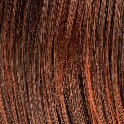 Peruka topper syntetyczny odporny na ciepło kasztanowy z odrostem 30cm COUTURE auburn/rooted