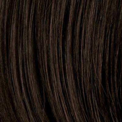 Dopinka na klamrze z włosów syntetycznych ciemny brąz średniej długości SODA dark brown*