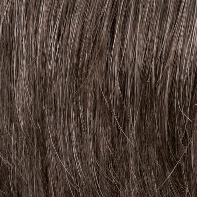 Tupet męski syntetyczny średni brąz z efektem naturalnej siwizny JET M34s