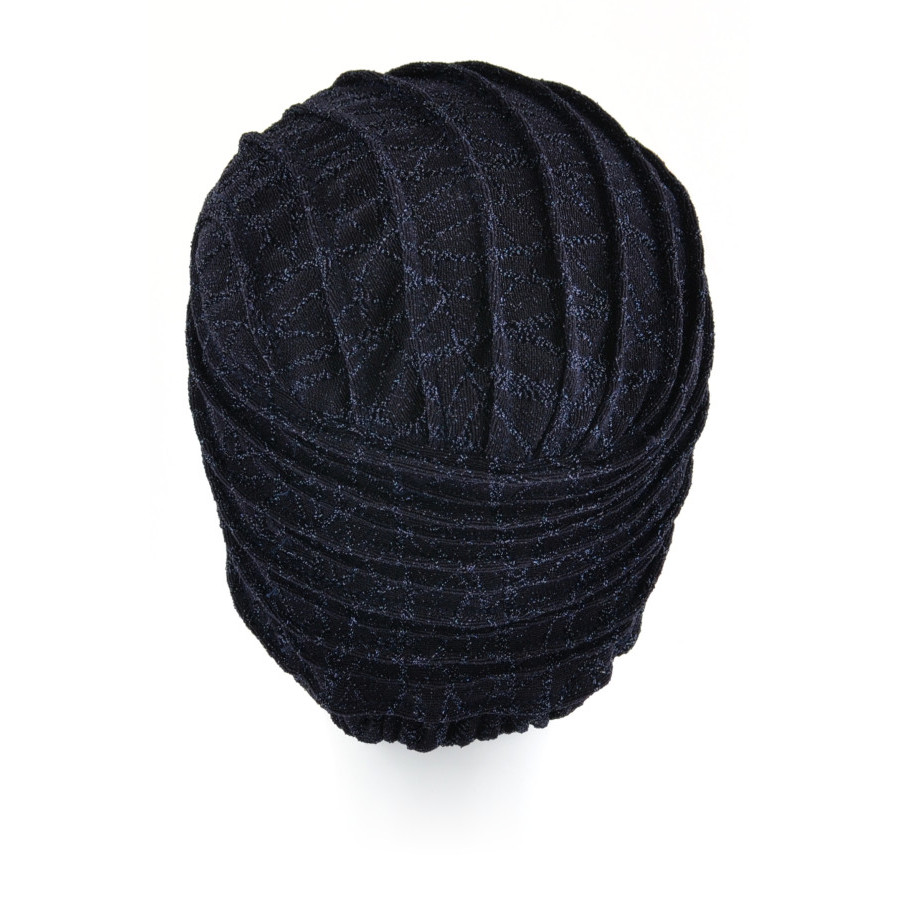 Elegancki turban o ciekawym wzorze i fakturze MIDNIGHT*