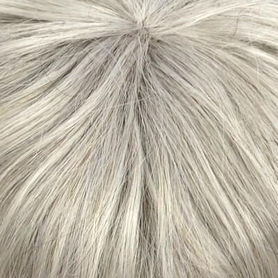Tupet naturalny włosy remy jasny siwy LUCA 380