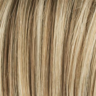 Peruka syntetyczna termoodporna bob z wyrazistym wykończeniem wielotonowy piaskowy blond z odrostem LIA MONO PART II sandmulti/rooted