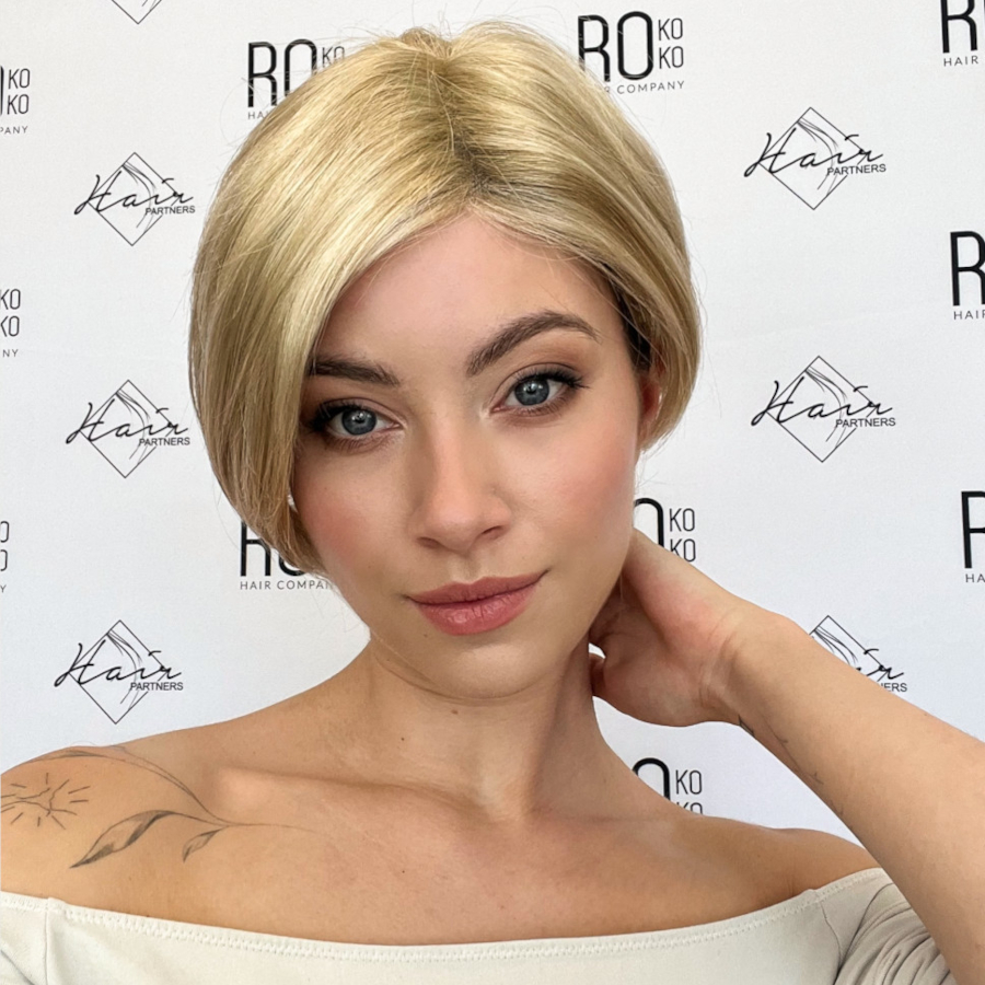 Peruka z włosów syntetycznych jasny blond FOXTROT 26/27/20*