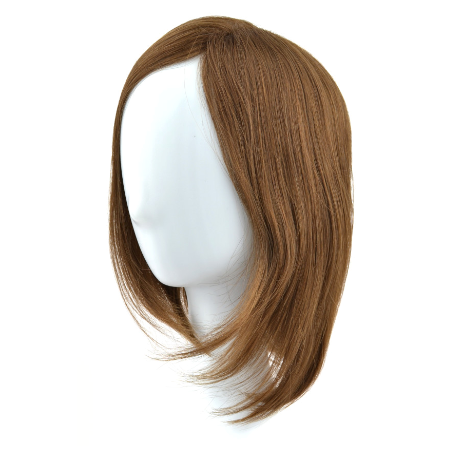Peruka topper z naturalnych włosów słowiańskich brąz STILLA 30cm 6/8/10