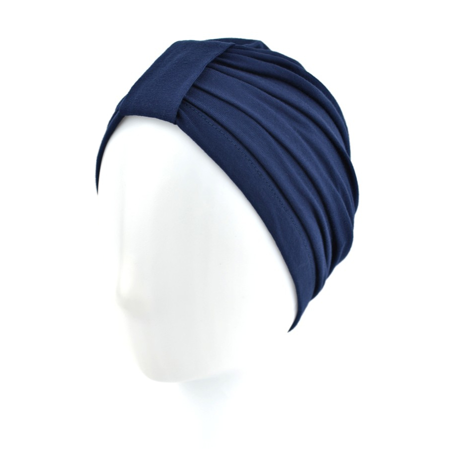 Elegancki i elastyczny turban granatowy OLIVIA BM20*