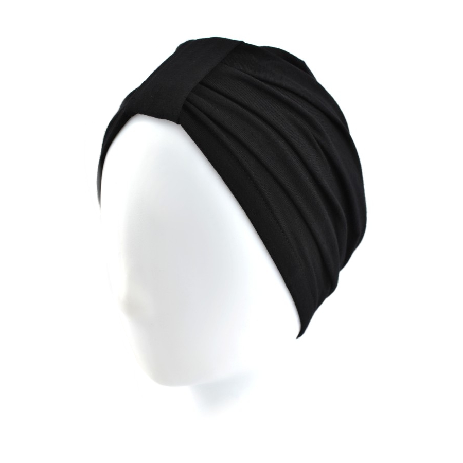 Elegancki i elastyczny turban czarny OLIVIA BM05