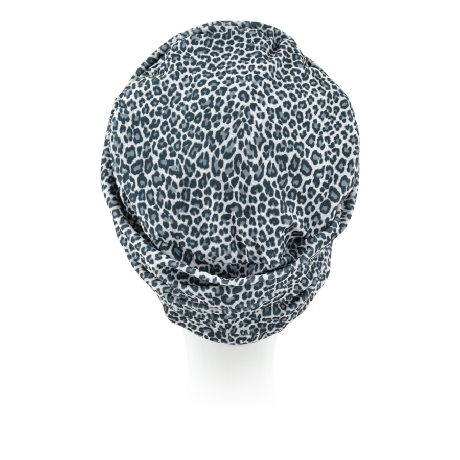 Lekki i wygodny turban w panterkę do kąpieli z ozdobnym drapowaniem AQUA 029*