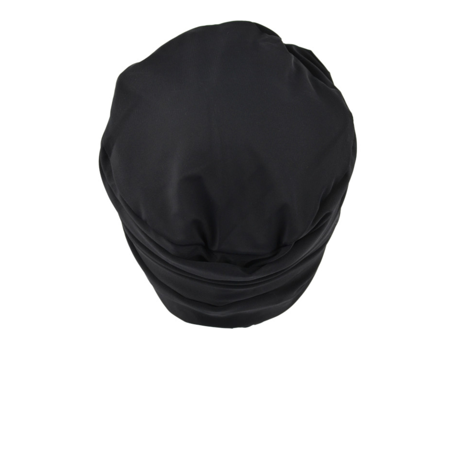 Lekki i wygodny turban do kąpieli z ozdobnym drapowaniem czarny AQUA 990*