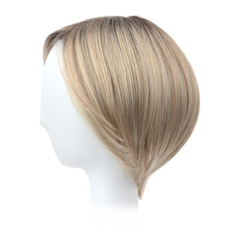 Peruka z włosów syntetycznych jasny chłodny blond z odrostem AGATE 23/66/4R