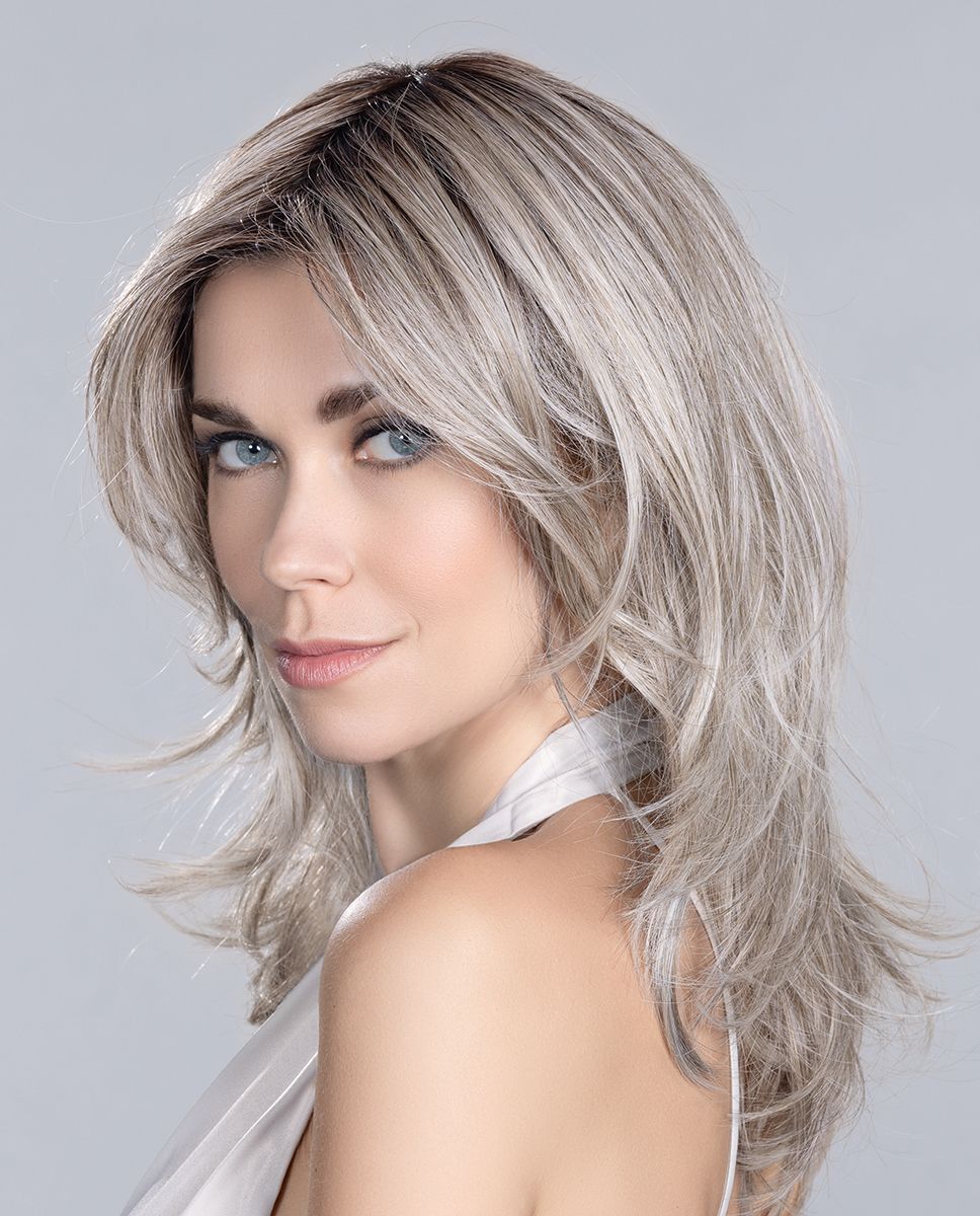 Peruka syntetyczna termoodporna perłowy blond z odrostem VOICE MONO LARGE pearlblonde/rooted