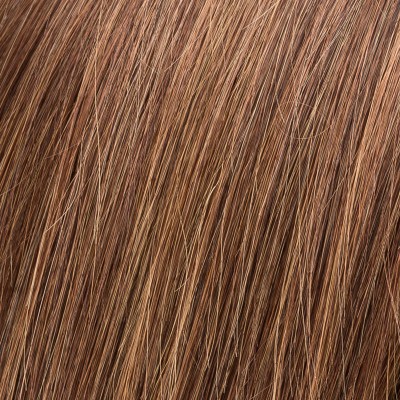 Damska peruka z naturalnych włosów remy czekoladowy brąz z odrostem NUANCE DELUXE chocolate/rooted*