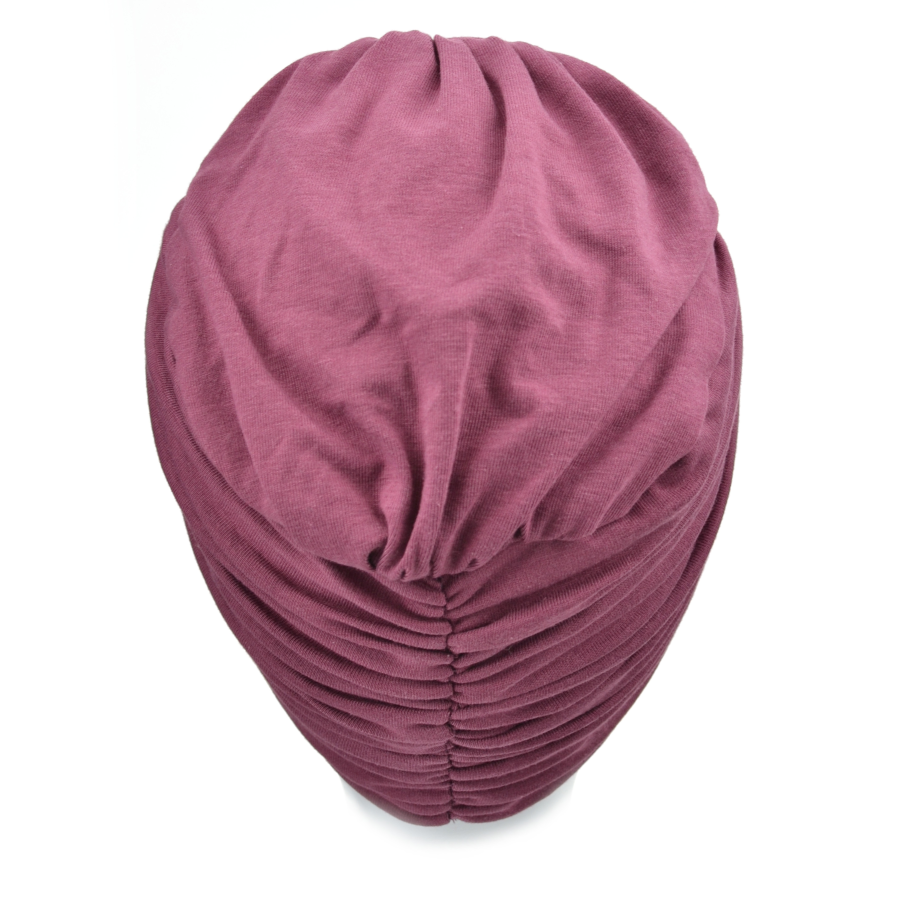 Dwuczęściowe nakrycie głowy turban róż LUNA BM14