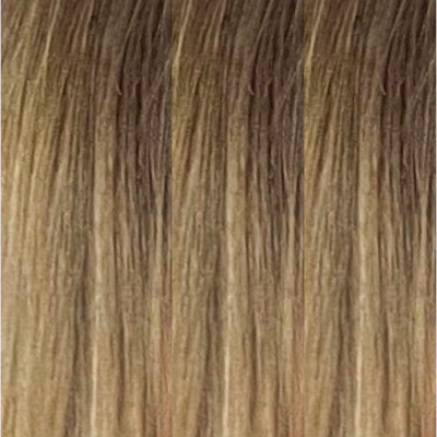Peruka długie włosy słowiańskie blond i brązowy z odrostem TERI S 8/12R+14/16
