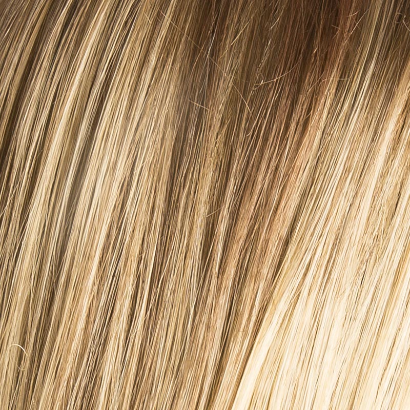 Peruka długa damska syntetyczna bursztynowy blond z odrostem CODE MONO PART lightbernstein/rooted