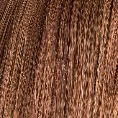 Peruka syntetyczna klasyczny elegancki bob z prostą grzywką kasztanowy brąz SUE MONO PART auburn/mix