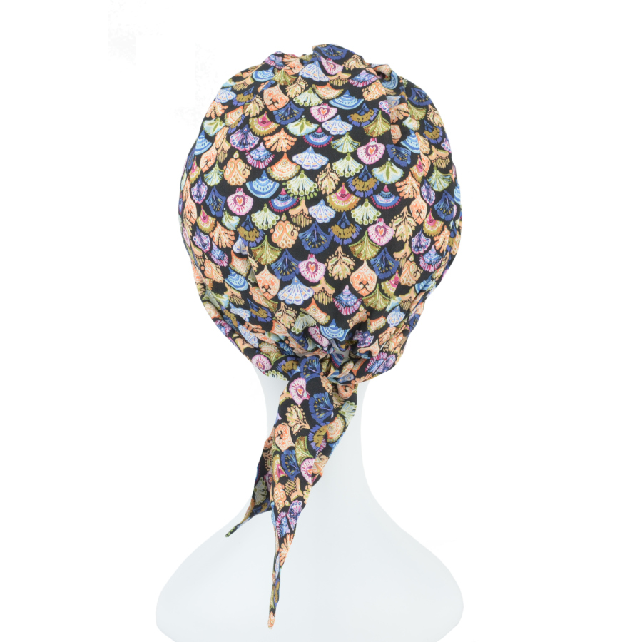 Wielokolorowy turban do użytku codziennego CROCUS z daszkiem T-375