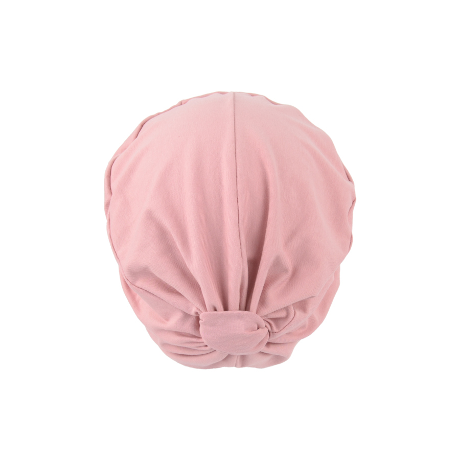 Turban różowy z piankowym usztywnieniem nad czołem TAMPERE CP373
