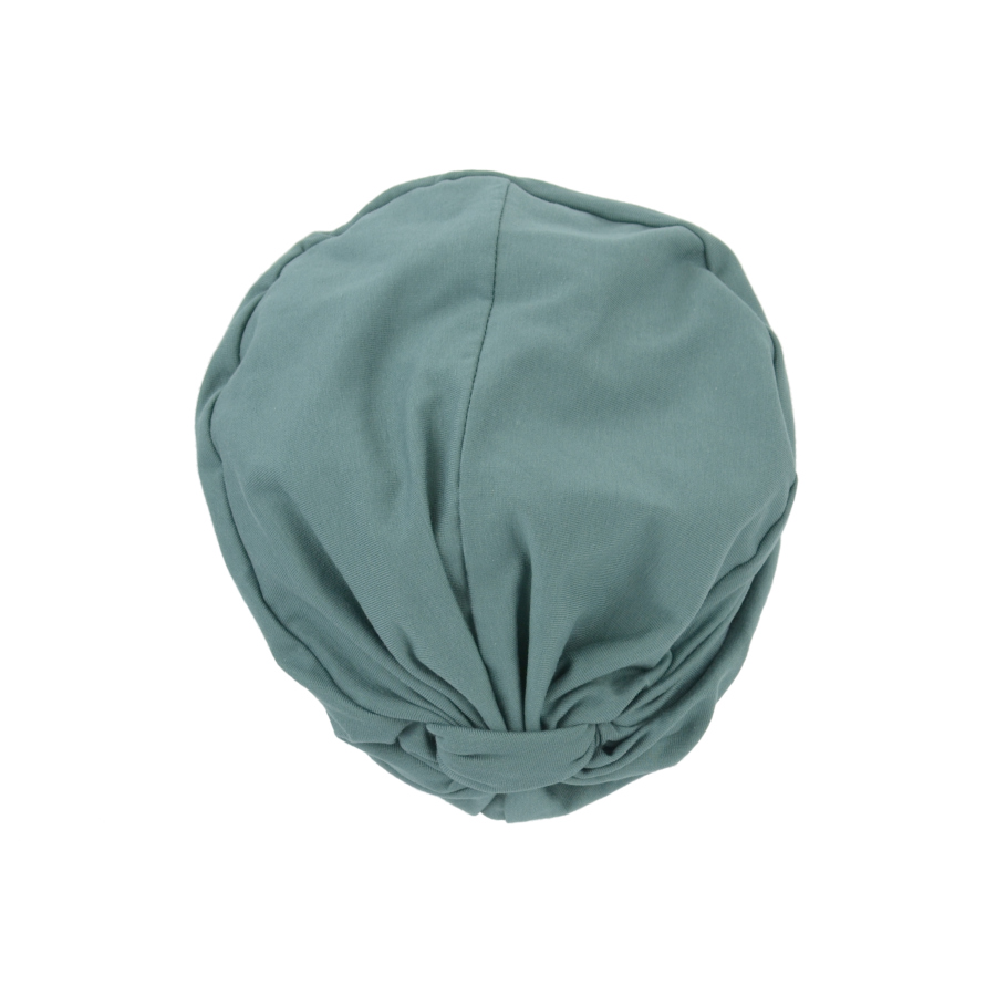 Turban z piankowym usztywnieniem nad czołem morski odcień TAMPERE CP391