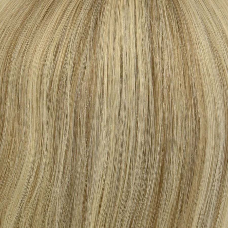 Peruka topper z naturalnych włosów słowiańskich blond ombre ALUNA 28cm 10/16ASHR+L16