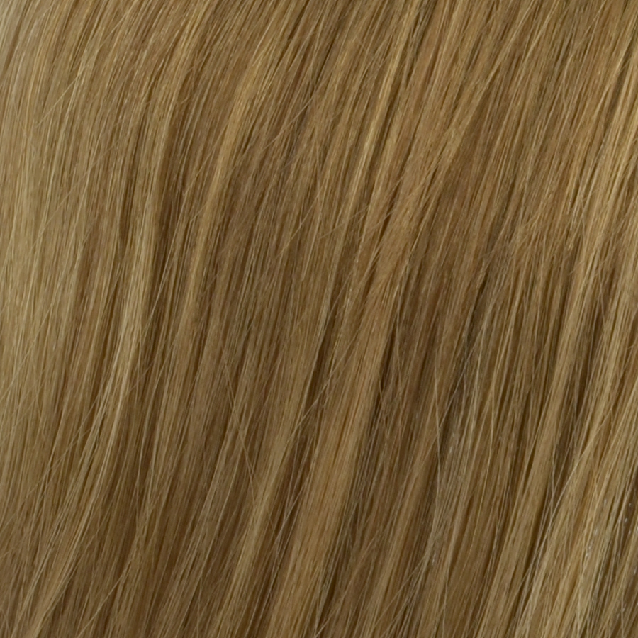 Peruka topper z naturalnych włosów słowiańskich ombre ciemny blond z odrostem ALUNA 28cm 8/10/16R+14