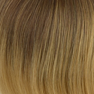 Peruka topper z naturalnych słowiańskich włosów blond z odrostem i refleksami AIKA 25cm 4/6R+12/14