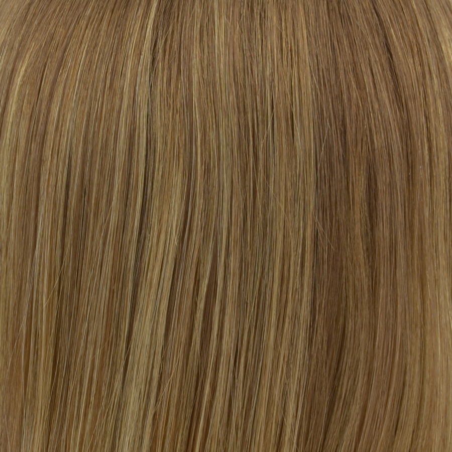 Peruka damska z włosów słowiańskich virgin ciemny blond jasne refleksy OMARI S 8/12+14/16H