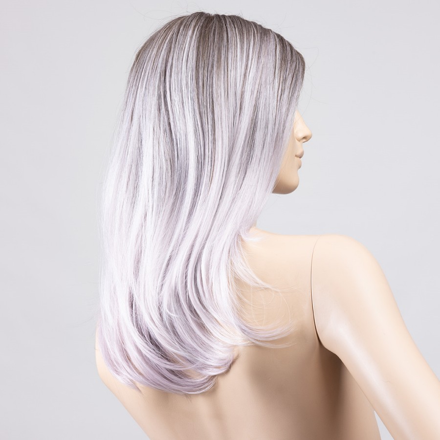 Długa peruka z włosów syntetycznych popiel z jasną lawendą SAVELLI MONO PART white lavender/tipped