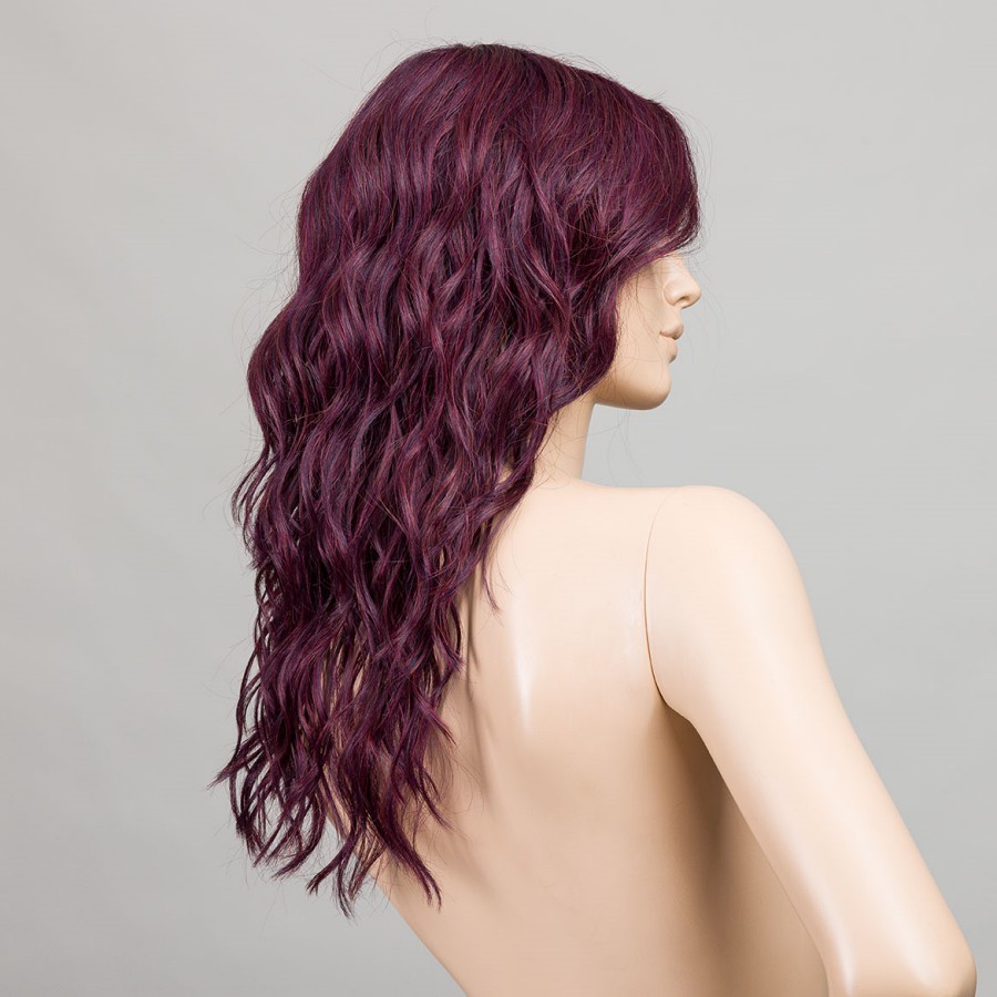 Peruka z włosów syntetycznych śliwkowy SERENA darkplum/shad