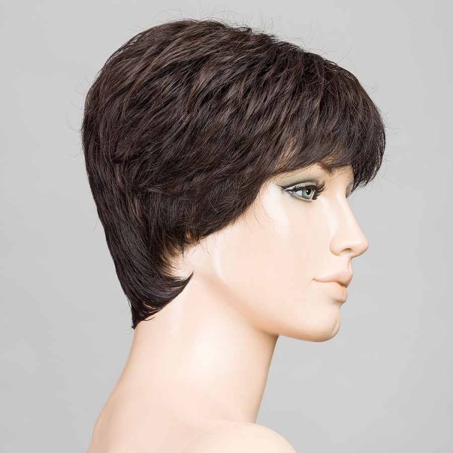 Krótka peruka syntetyczna ciemny brąz odporna na ciepło ciemny brąz ZOE dark brown/mix