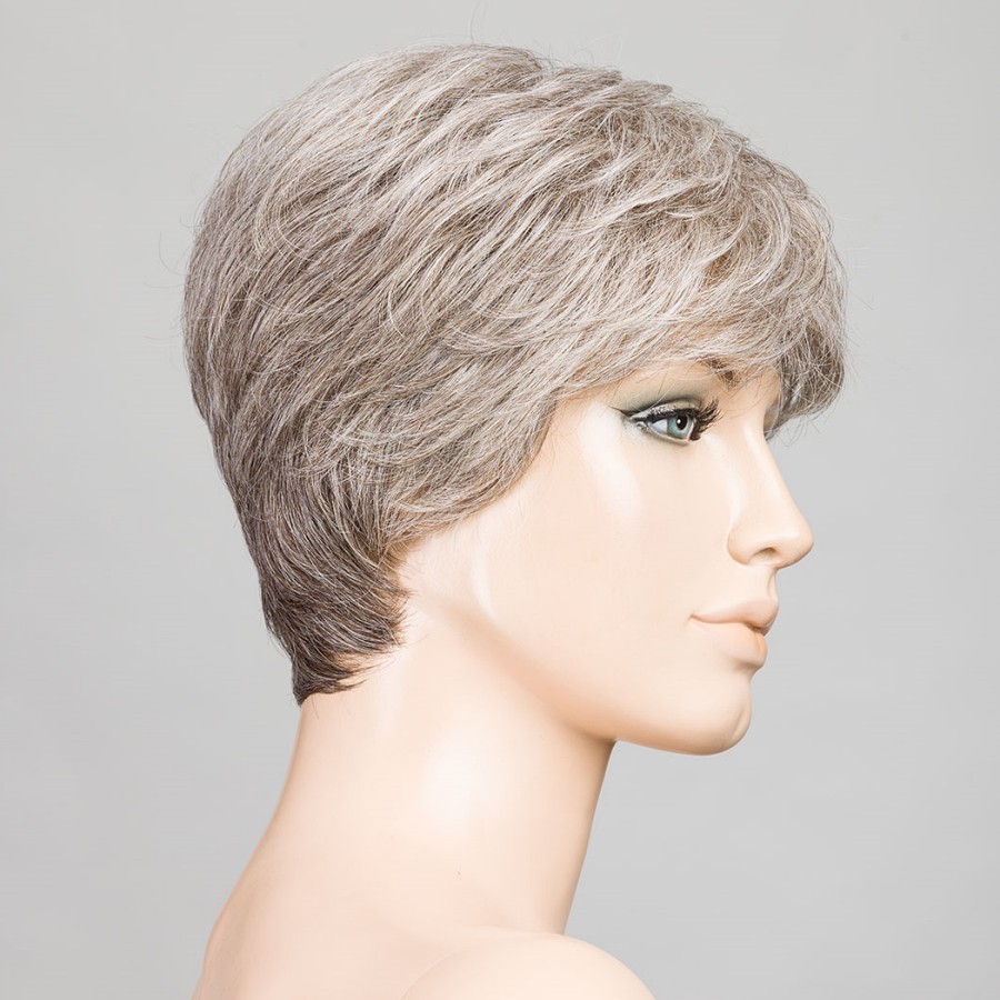 Krótka peruka z włosów syntetycznych odporna na ciepło średni siwy ZOE middle grey/mix