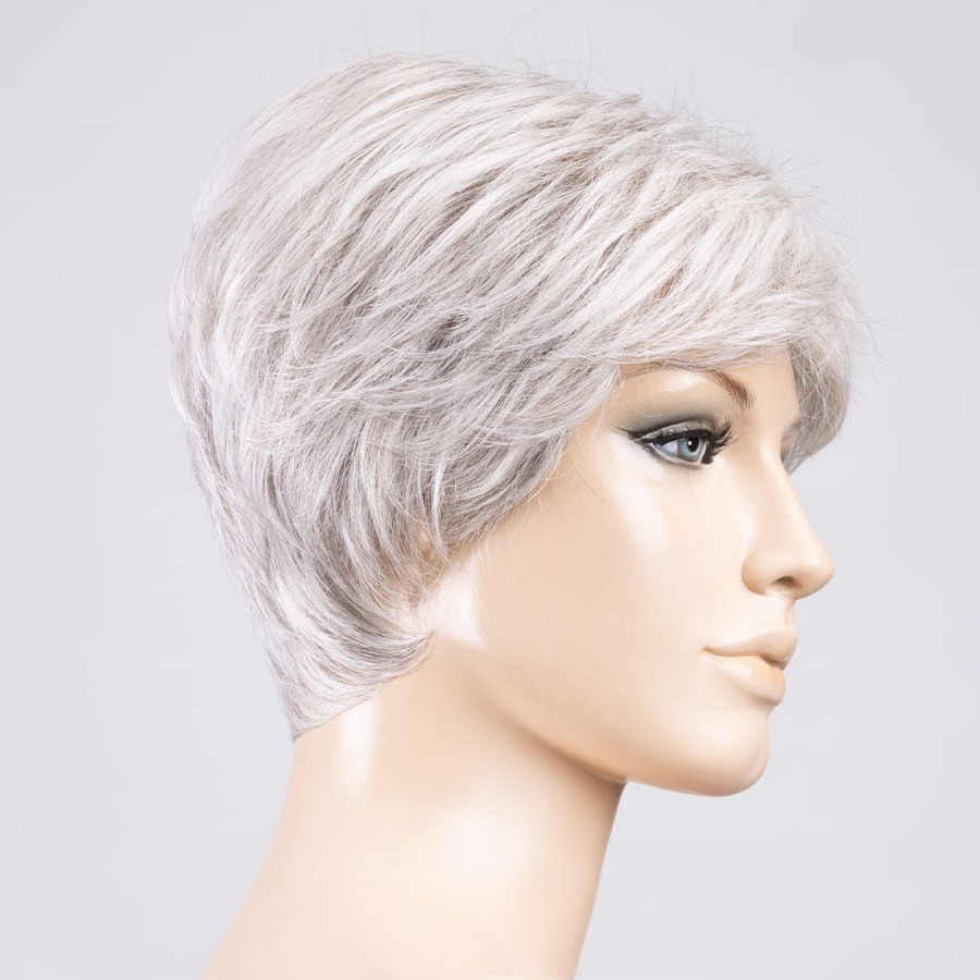 Peruka z włosów syntetycznych odporna na ciepło jedwabisty siwy ZOE MONO silk grey/mix
