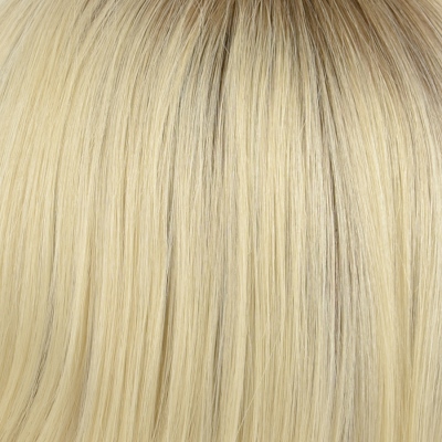 Peruka topper z włosów naturalnych słowiańskich niemodyfikowanych blond z odrostem TAU 25cm 10R+LP16ASH