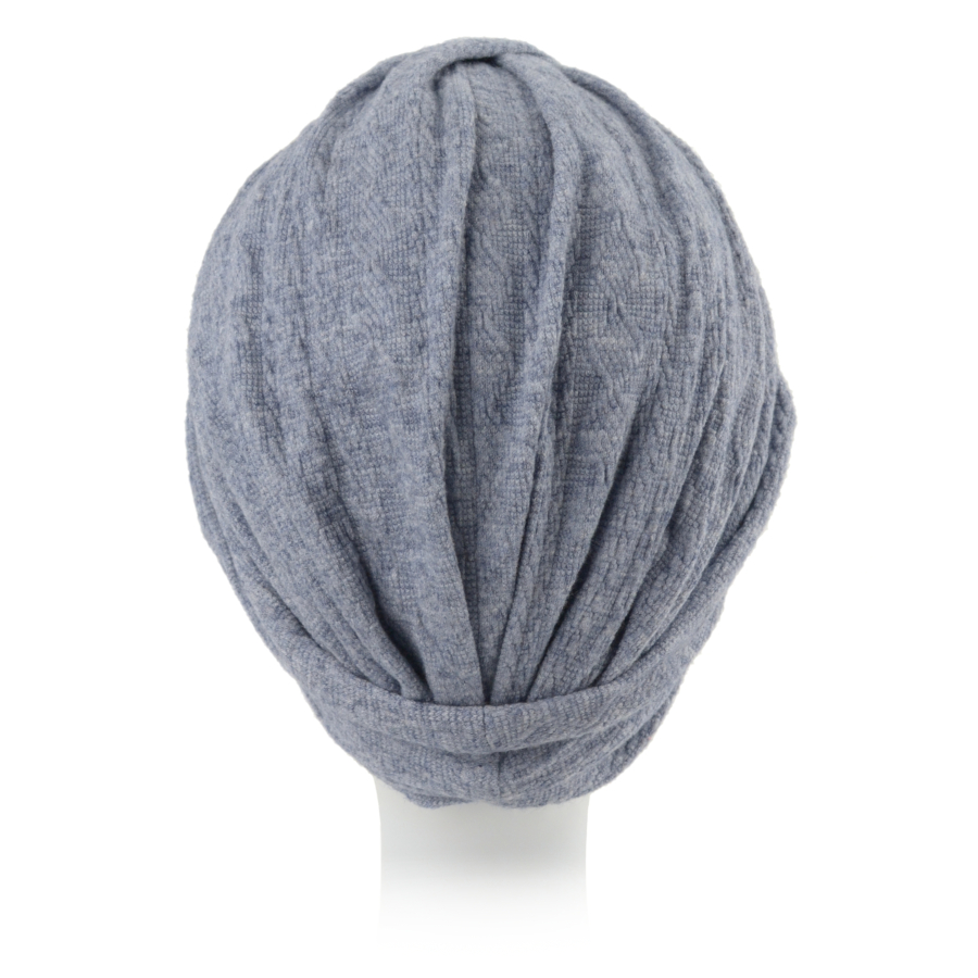 Turban o unikalnym fasonie szary MALMO TL115+B84*
