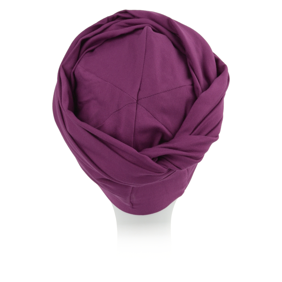 Ciepły turban fioletowy HANOI B35