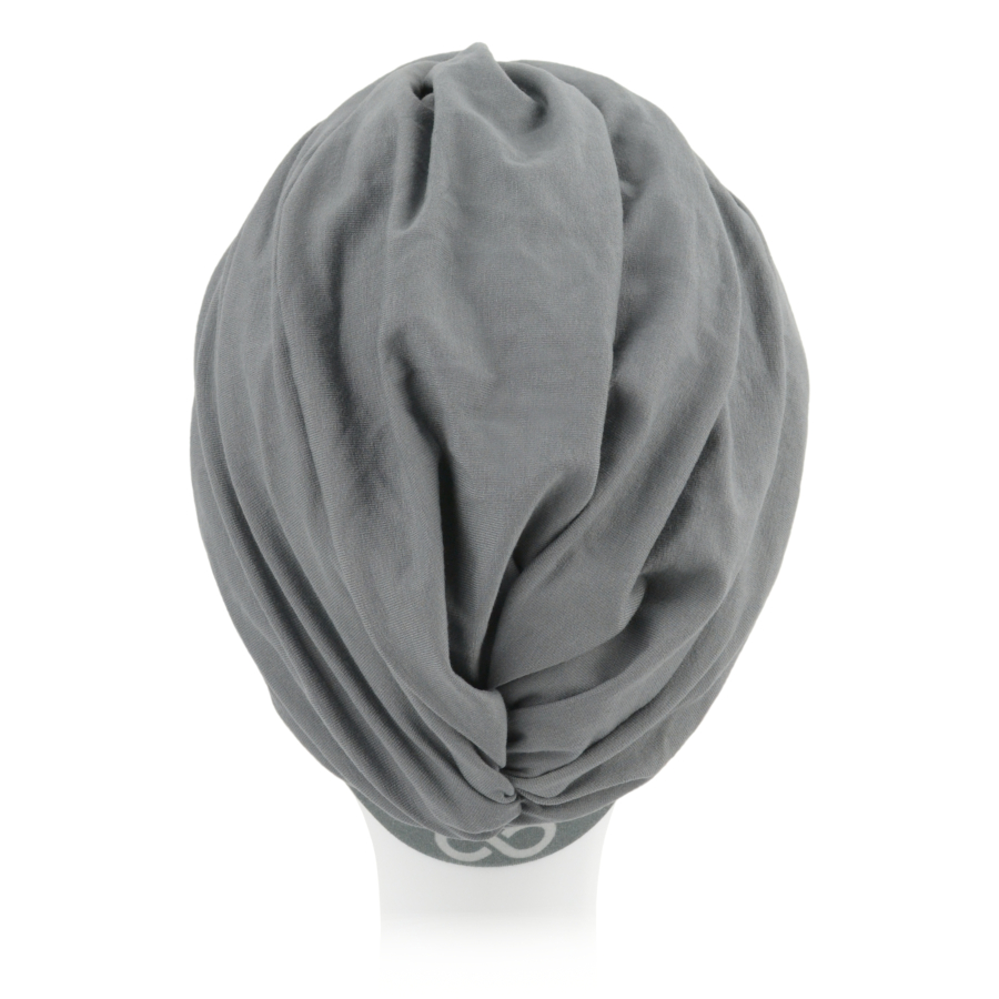 Szary turban o niecodziennym fasonie FLORENCE B44+B470