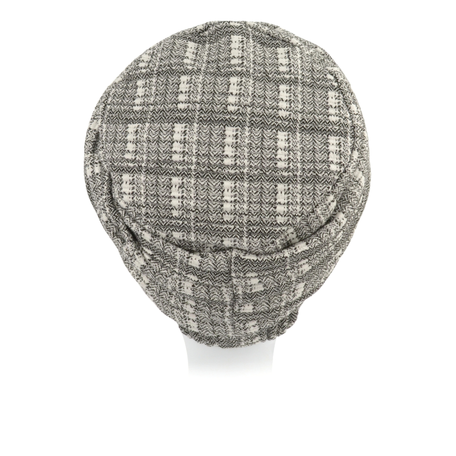Turban w kratkę BIANCO