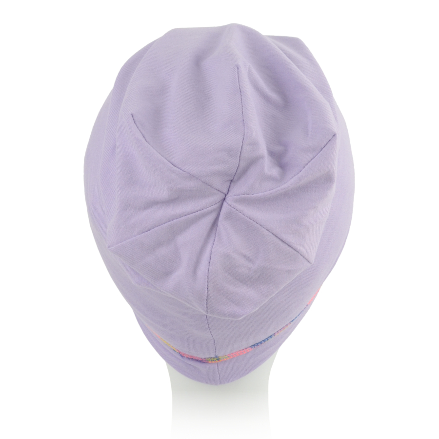 Turban o sportowym kroju lekki i dopasowany jasny fiolet ELIF B06