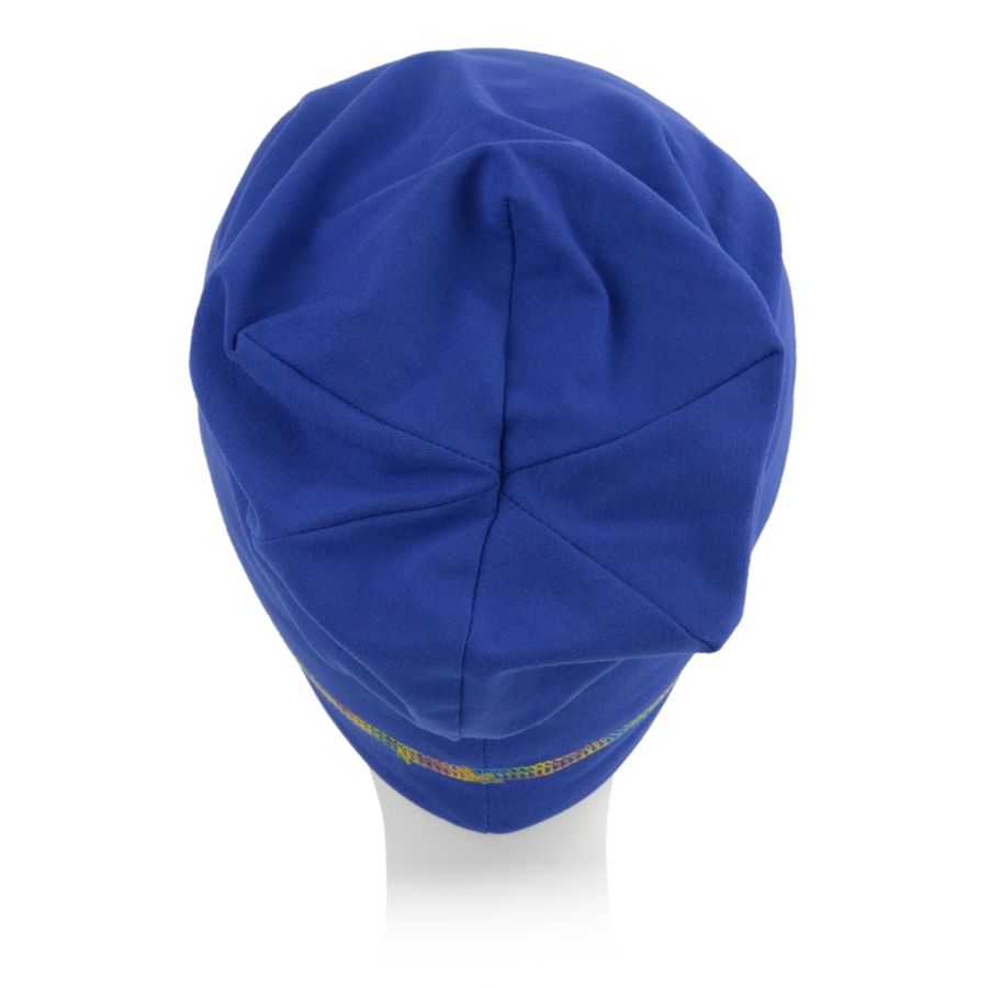 Turban o sportowym kroju lekki i dopasowany granatowy ELIF B246