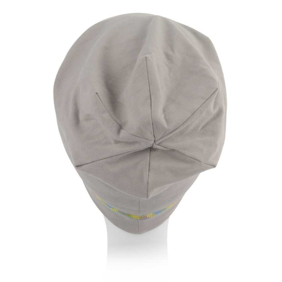 Turban o sportowym kroju lekki i dopasowany szary ELIF B63