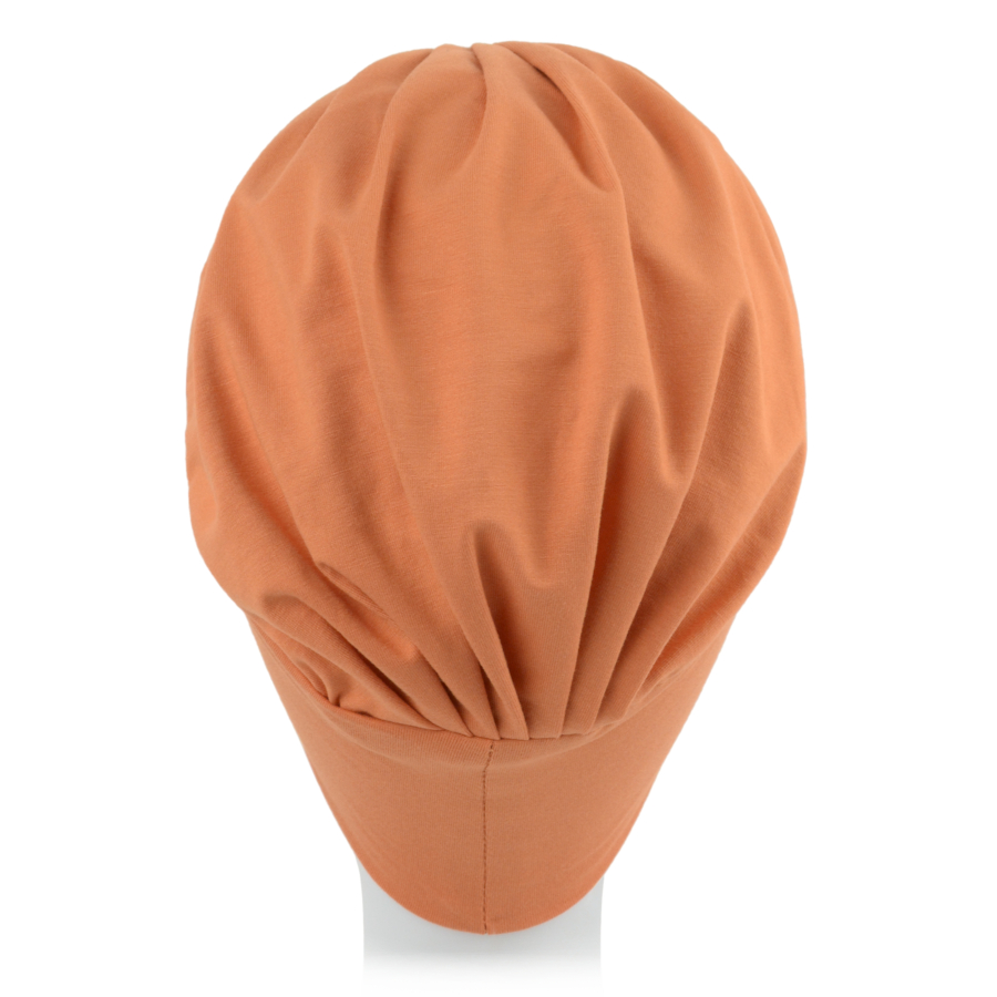 Kilkuczęściowy zestaw turban oraz dwie ozdobne opaski z metalową klamrą pomarańczowy NICOLA B128