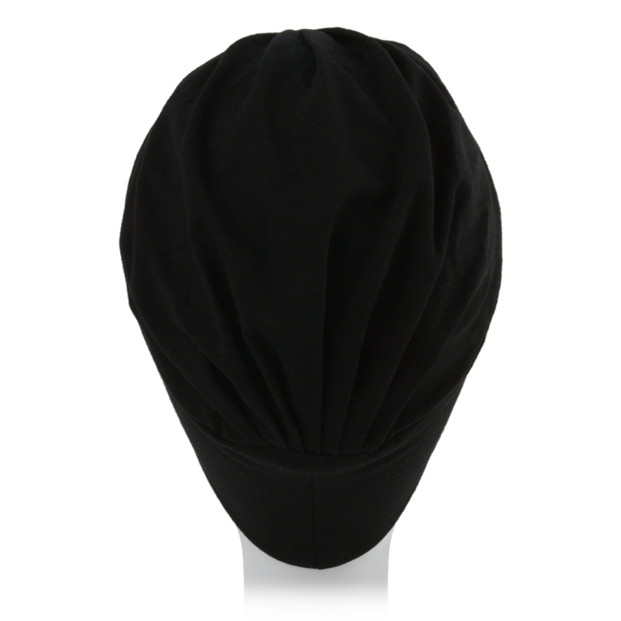 Kilkuczęściowy zestaw turban oraz dwie ozdobne opaski z metalową klamrą czarny NICOLA B21