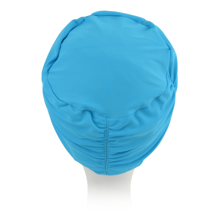 Lekki i wygodny turban do kąpieli z ozdobnym drapowaniem materiału wokół głowy jasny blond AQUA2 613*
