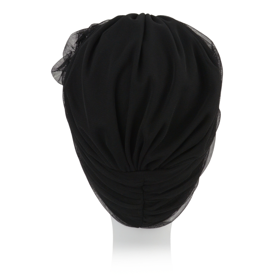 Ciekawy turban w stylu retro czarny BELLA black