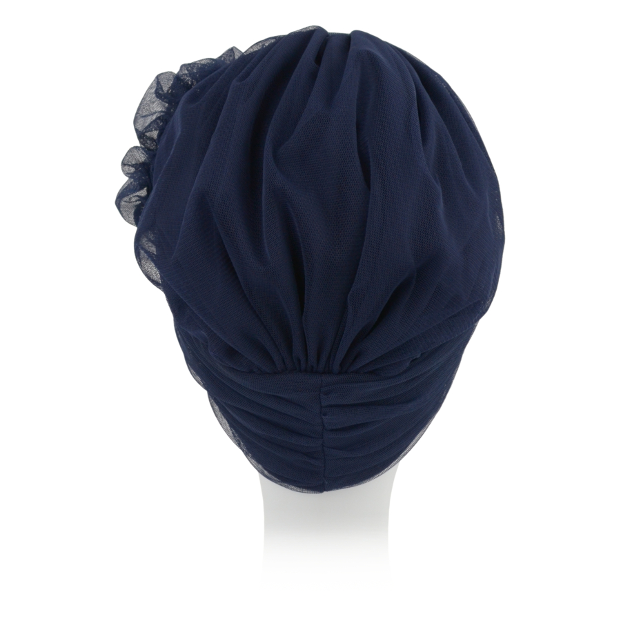 Granatowy turban w stylu retro BELLA BM20