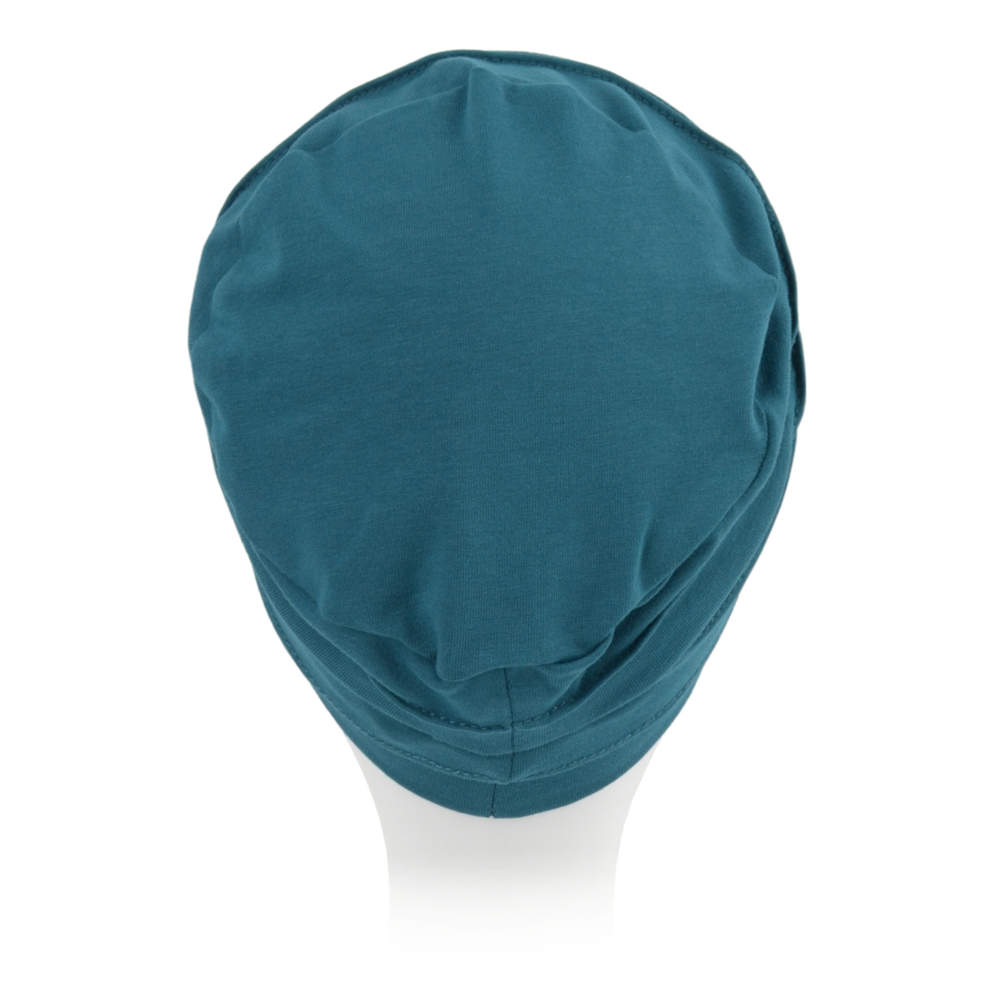 Klasyczny turban z delikatnymi przeszyciami ORCHID 212 morski